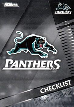 2018 ESP Traders #101 Panthers Checklist Front